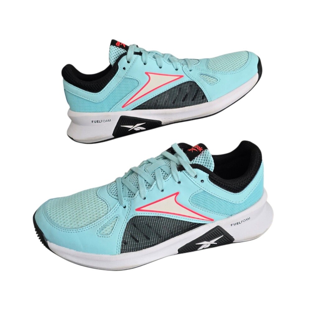 Reebok Advanced Trainers Shoes Womens Size 8 Fuel Foam Digital Glow Sneakers